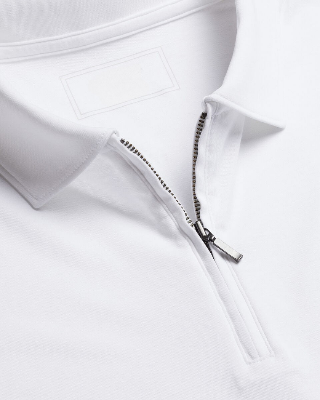 Zipper Polo - White