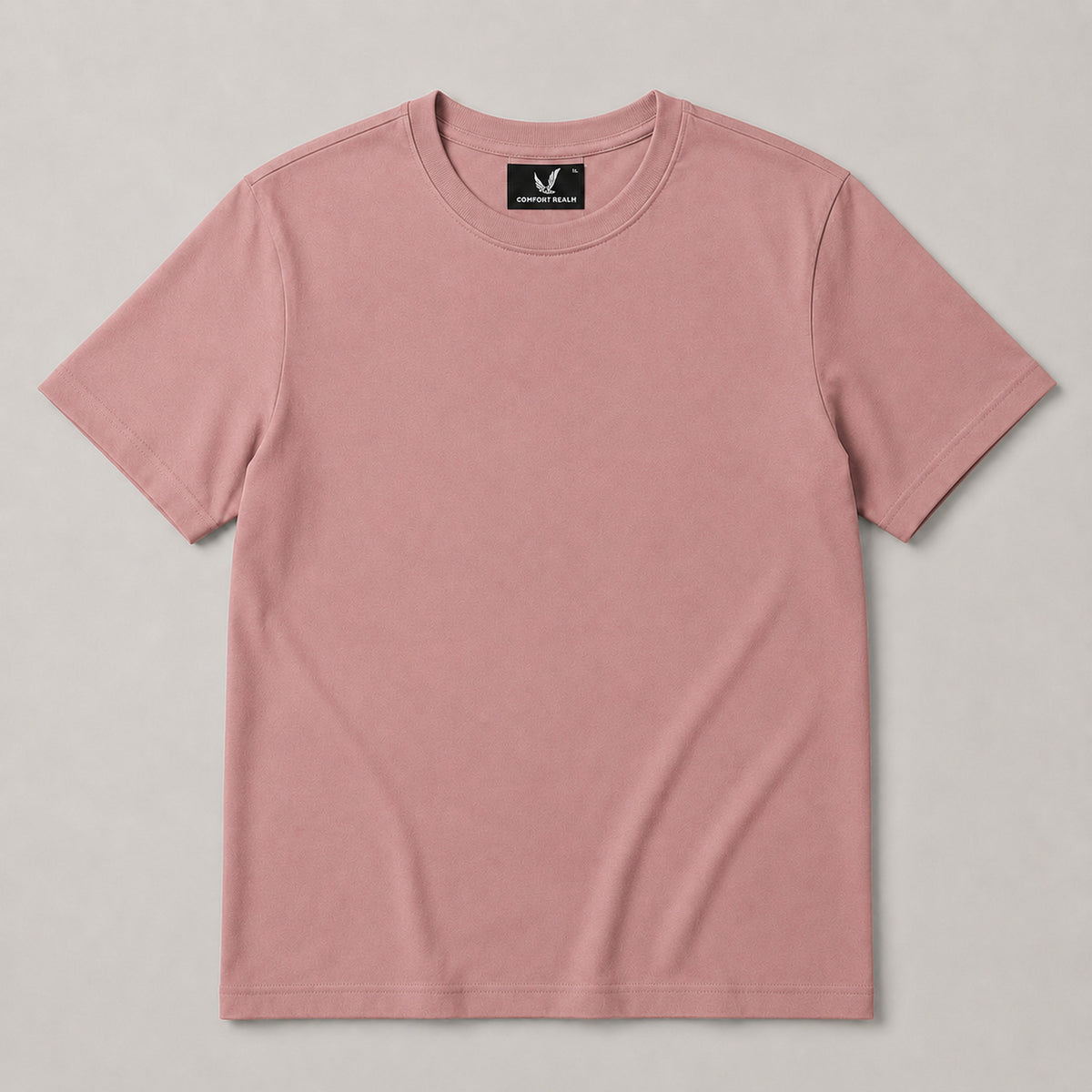 Crew Neck T-Shirt - Dusty Rose