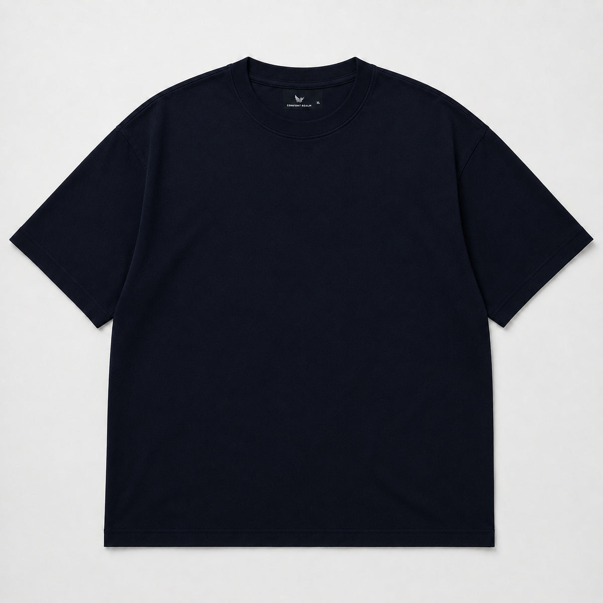 Drop Shoulder Oversized T-Shirt - Navy