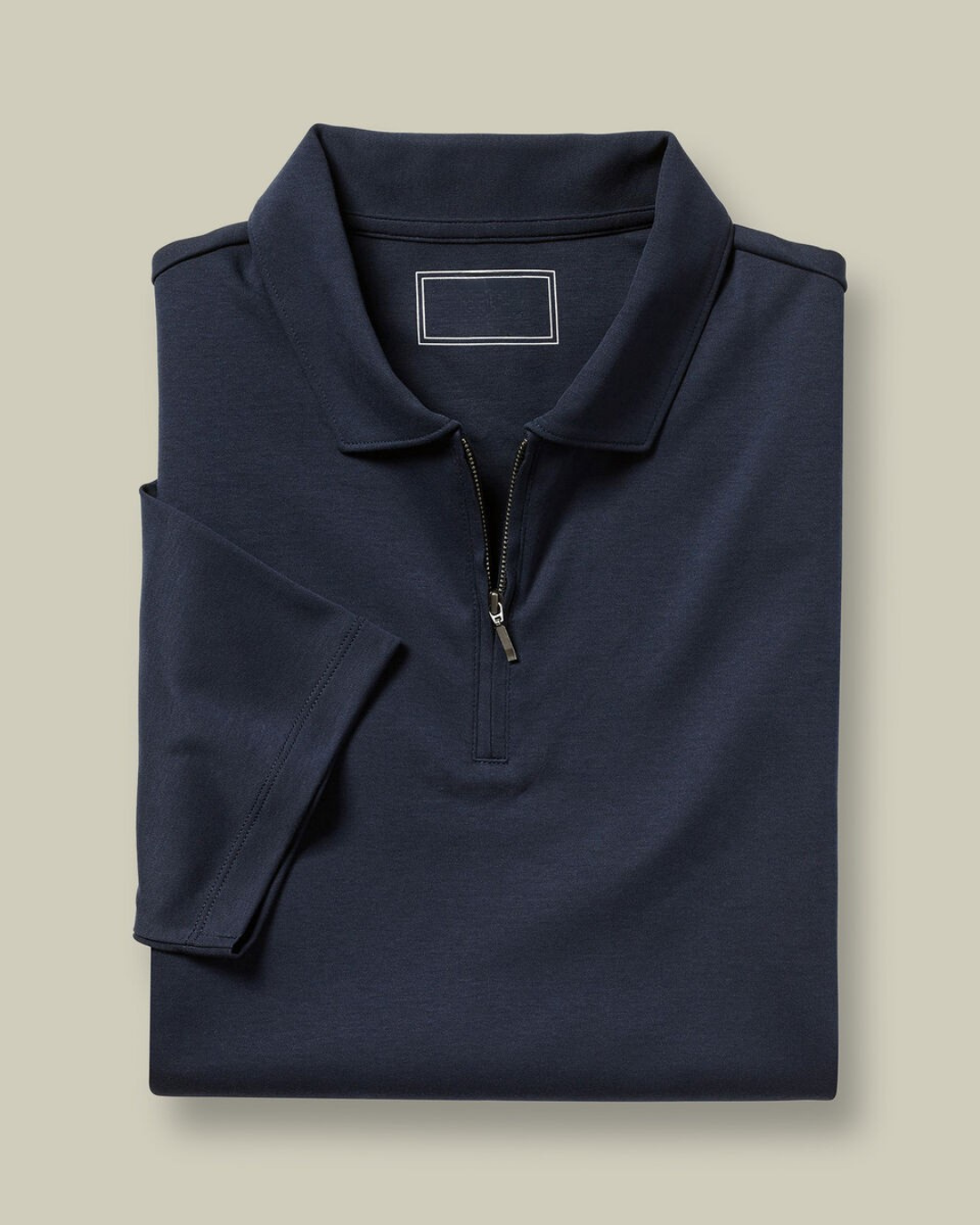 Zipper Polo - Navy