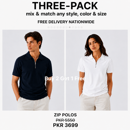Pack of 3 - Basic Polo.