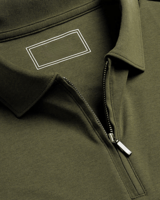 Zipper Polo - Olive