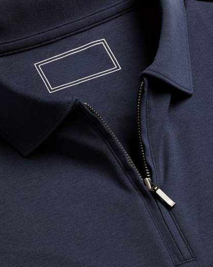 Zipper Polo - Navy