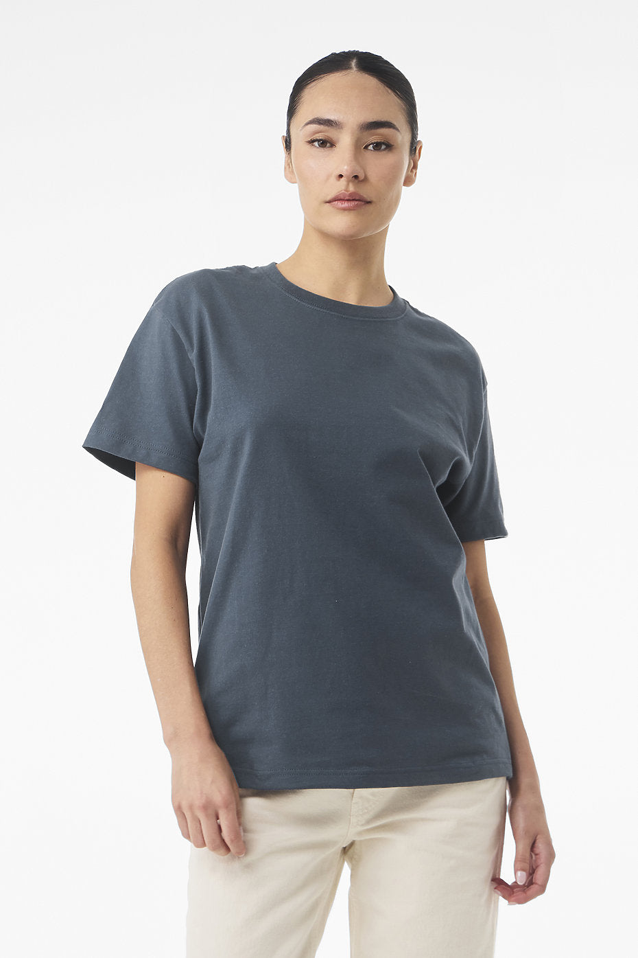 Drop Shoulder Oversized T-Shirt - Charcoal