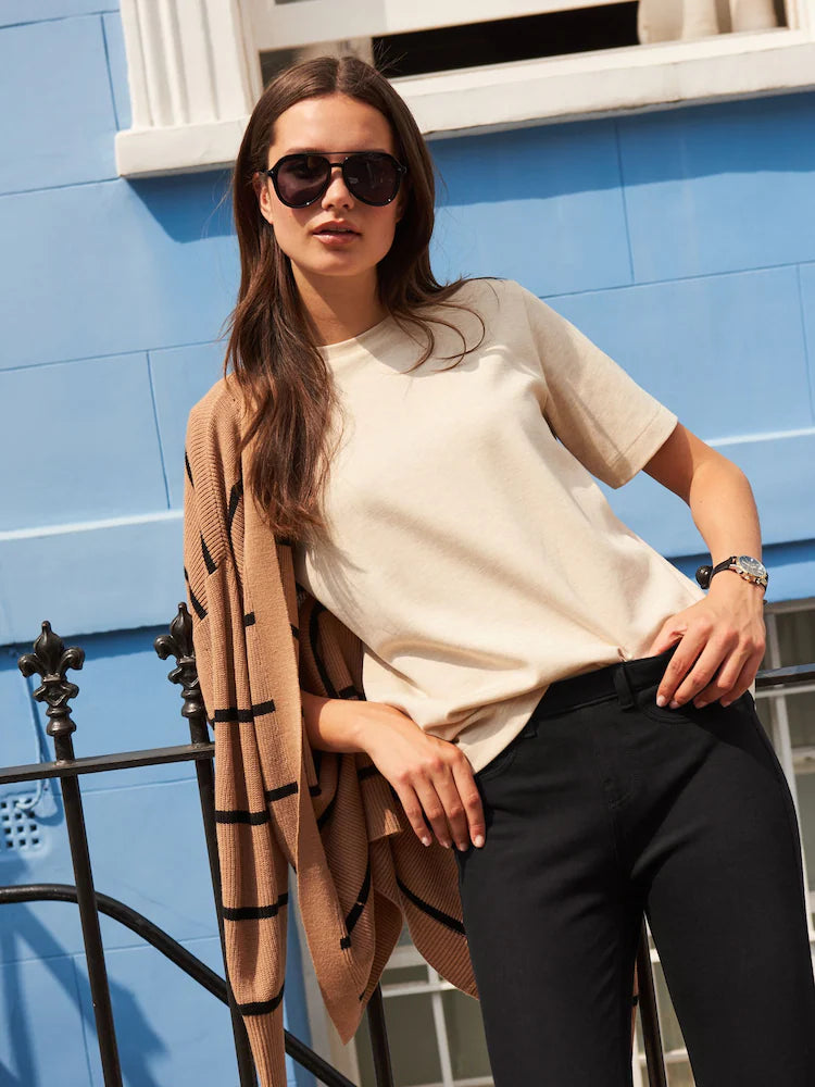 Crew Neck T-Shirt - Ivory