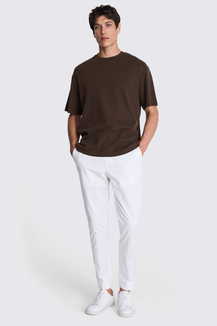 Drop Shoulder Oversized T-Shirt - Chocolate