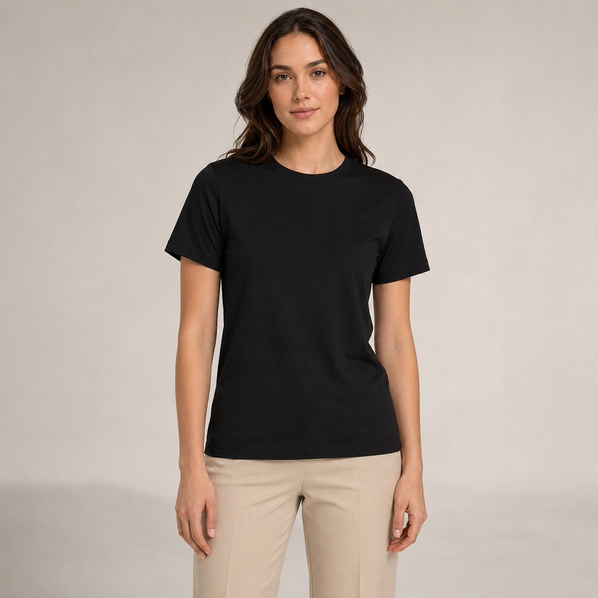 Crew Neck T-Shirt - Black