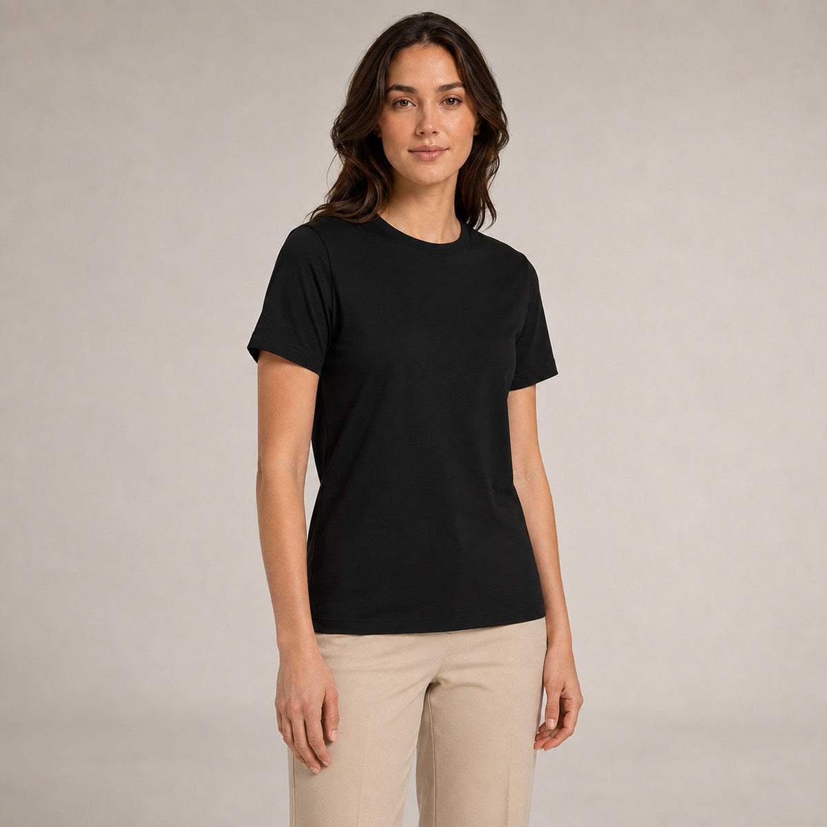 Crew Neck T-Shirt - Black