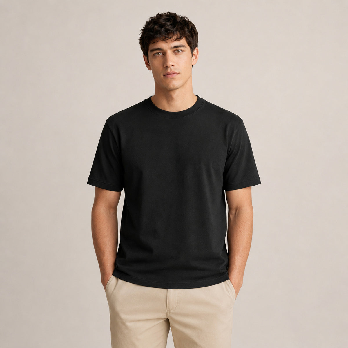 Crew Neck T-Shirt - Black