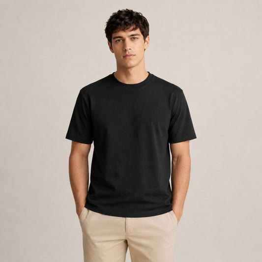 Crew Neck T-Shirt - Black
