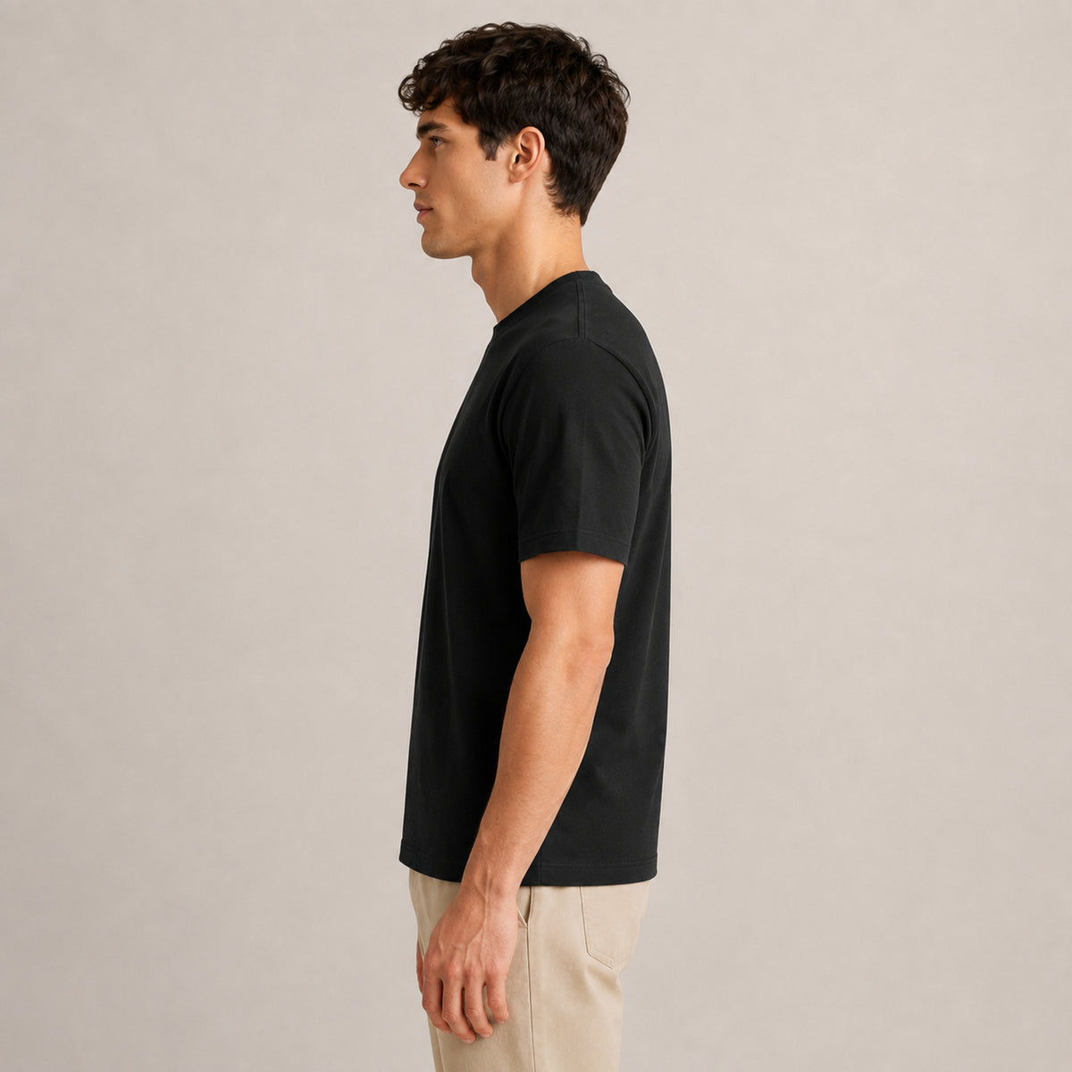 Crew Neck T-Shirt - Black