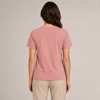 Crew Neck T-Shirt - Dusty Rose