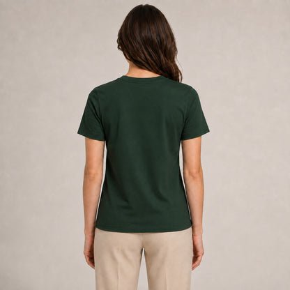 Crew Neck T-Shirt - Forest Green