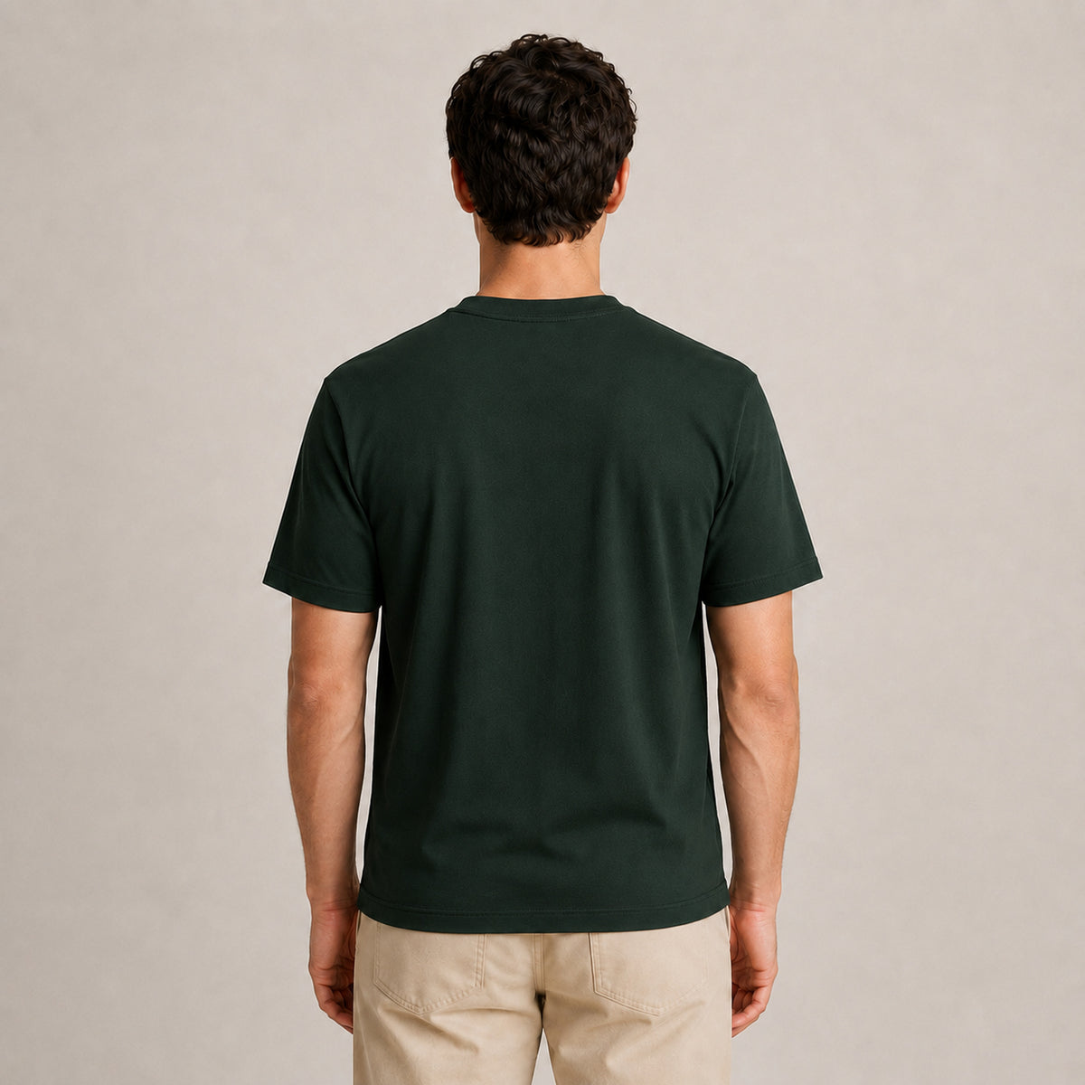 Crew Neck T-Shirt - Forest Green