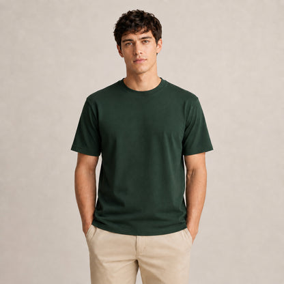 Crew Neck T-Shirt - Forest Green