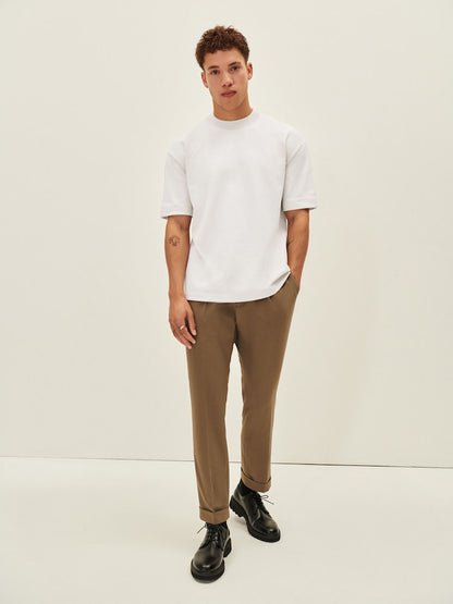 Drop Shoulder Oversized T-Shirt - White