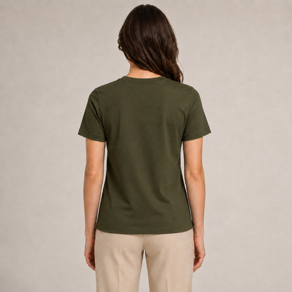 Crew Neck T-Shirt - Olive