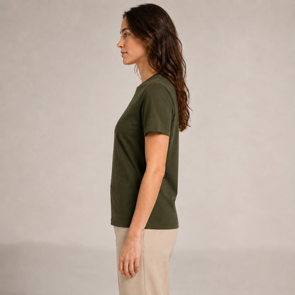 Crew Neck T-Shirt - Olive