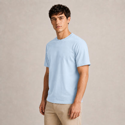 Crew Neck T-Shirt - Powder Blue