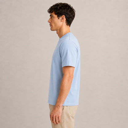 Crew Neck T-Shirt - Powder Blue