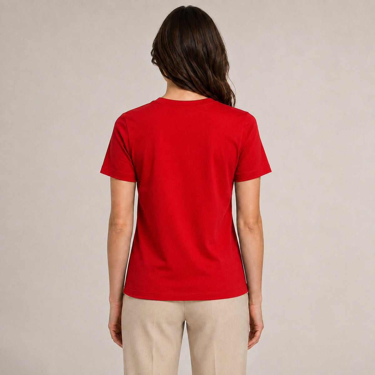 Crew Neck T-Shirt - Red