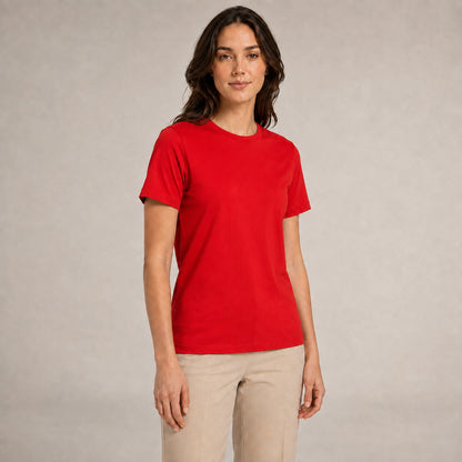 Crew Neck T-Shirt - Red