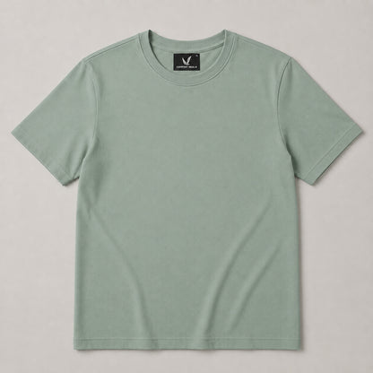 Crew Neck T-Shirt - Sage