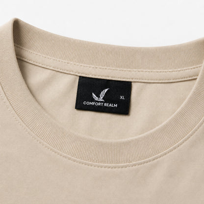 Drop Shoulder Oversized T-Shirt - Smokey Taupe