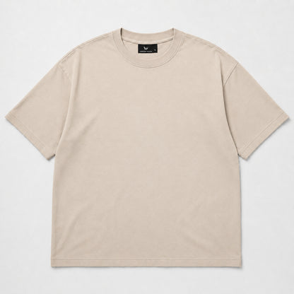 Drop Shoulder Oversized T-Shirt - Smokey Taupe