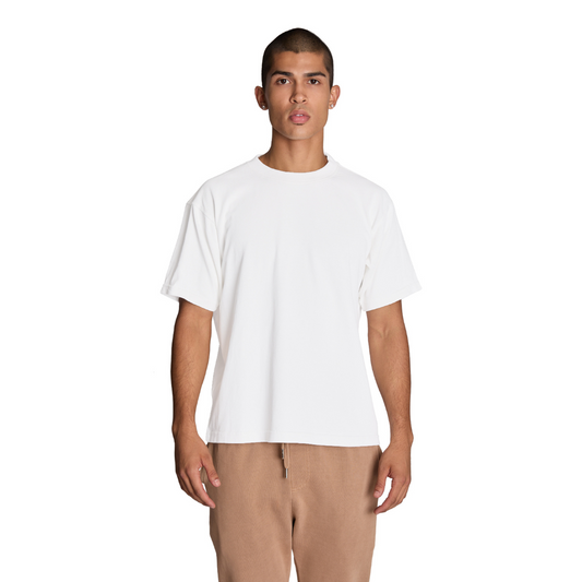 Drop Shoulder Oversized T-Shirt - White