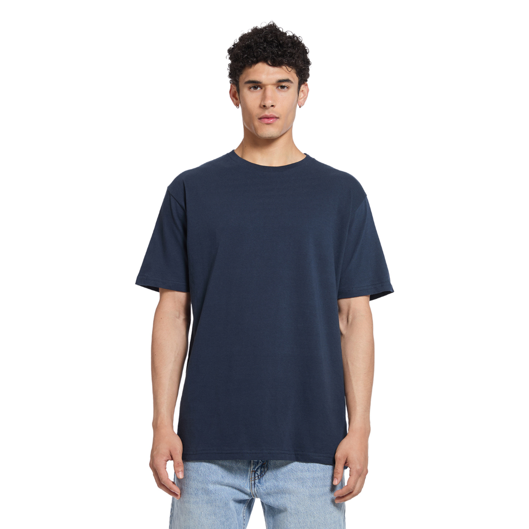 Drop Shoulder Oversized T-Shirt - Navy