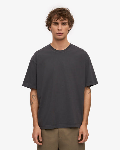 Drop Shoulder Oversized T-Shirt - Charcoal