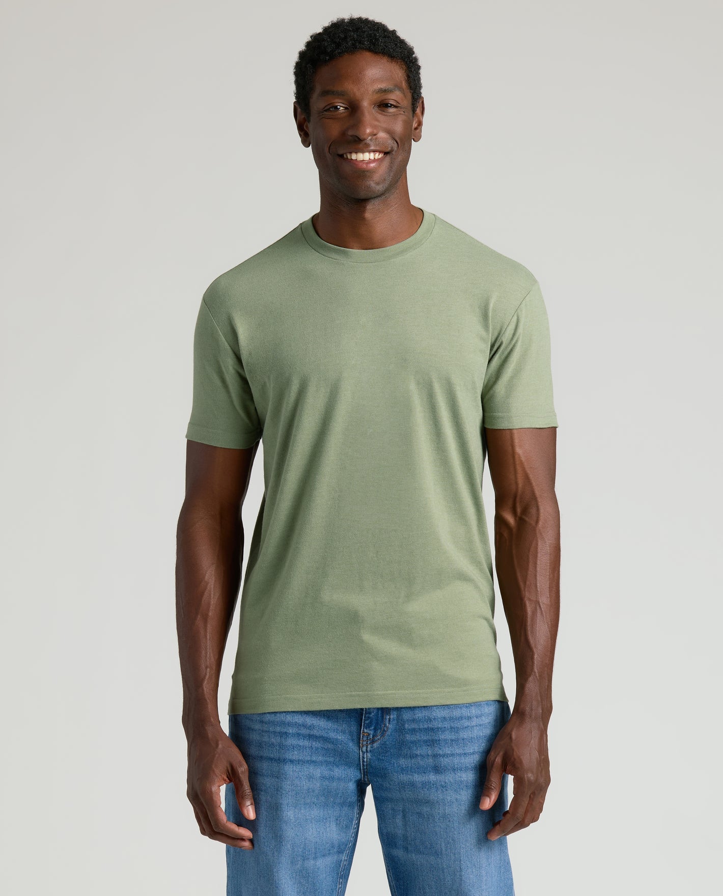 Crew Neck T-Shirt - Sage