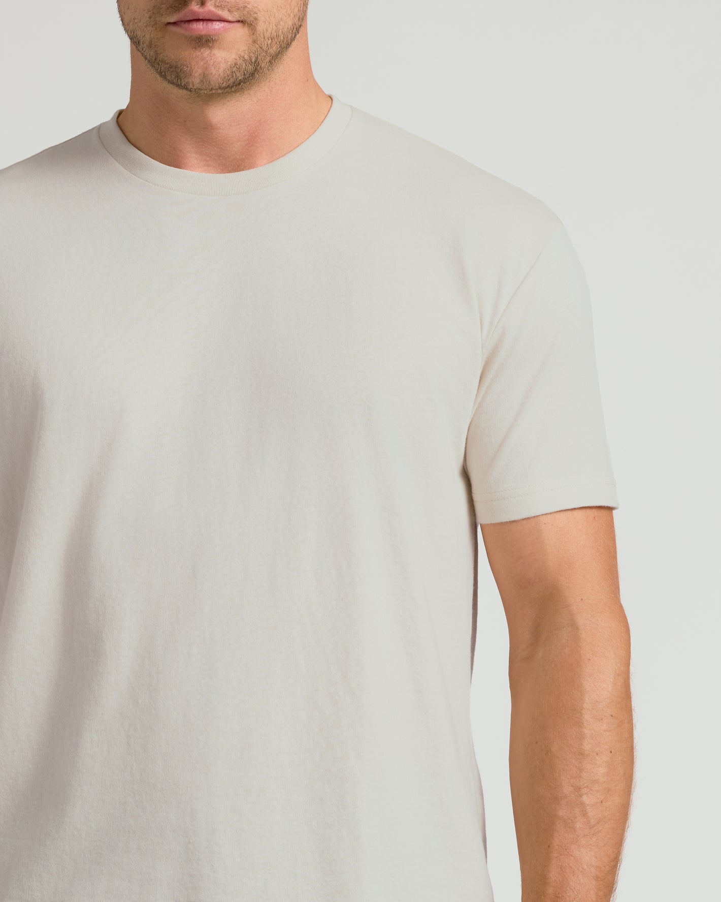 Crew Neck T-Shirt - Ivory