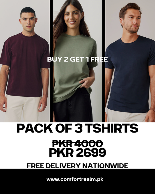 Pack of 3 T-Shirts.