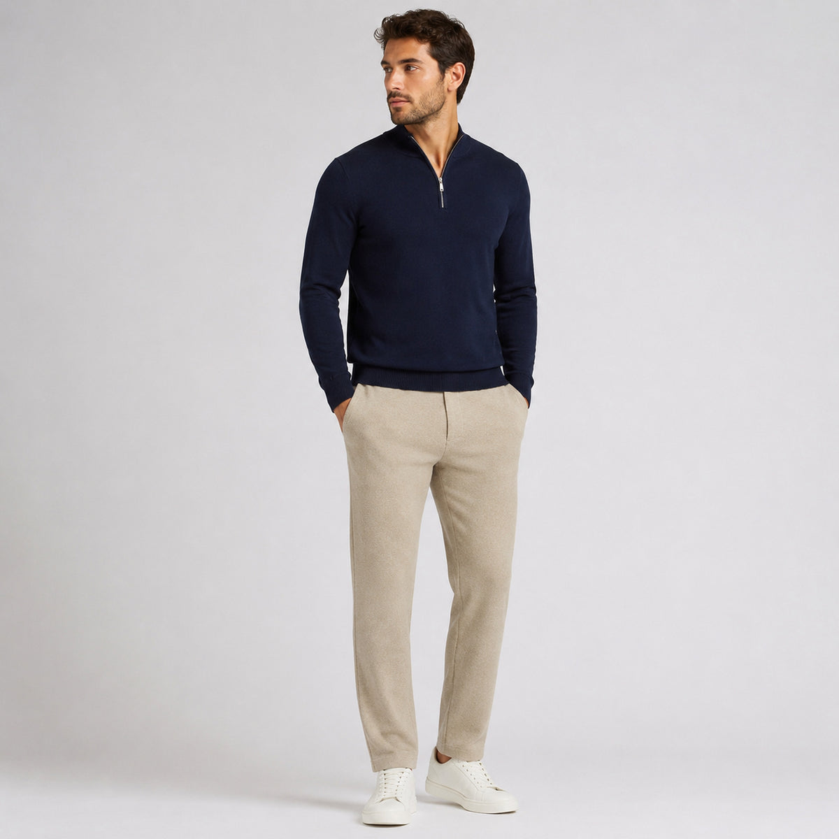 Basic Trousers - Taupe Grey