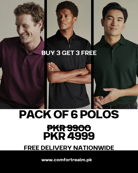 Pack of 6 - Basic Polo.