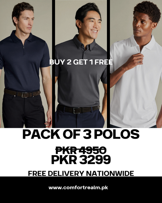 Pack of 3 - Basic Polo.