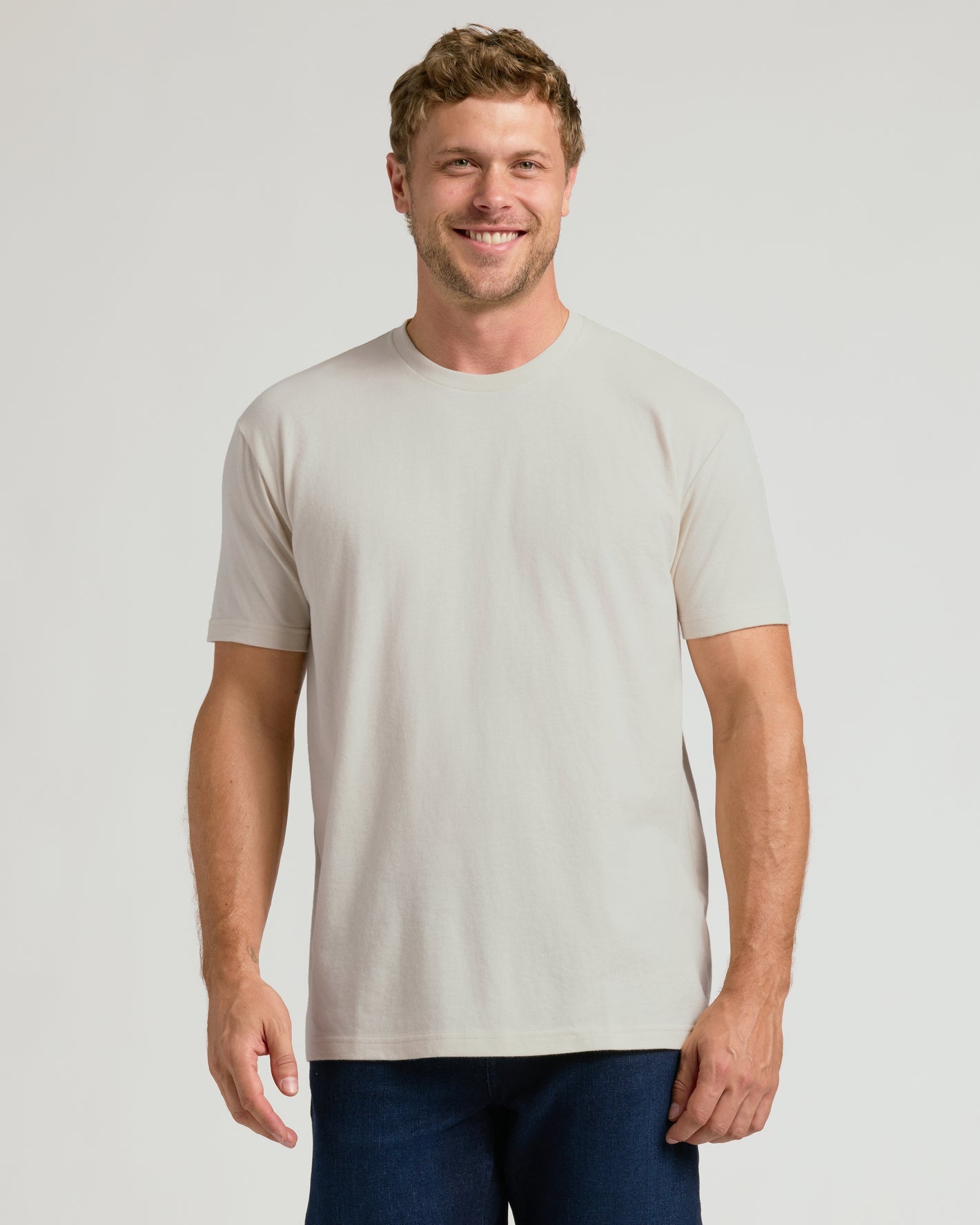 Crew Neck T-Shirt - Ivory