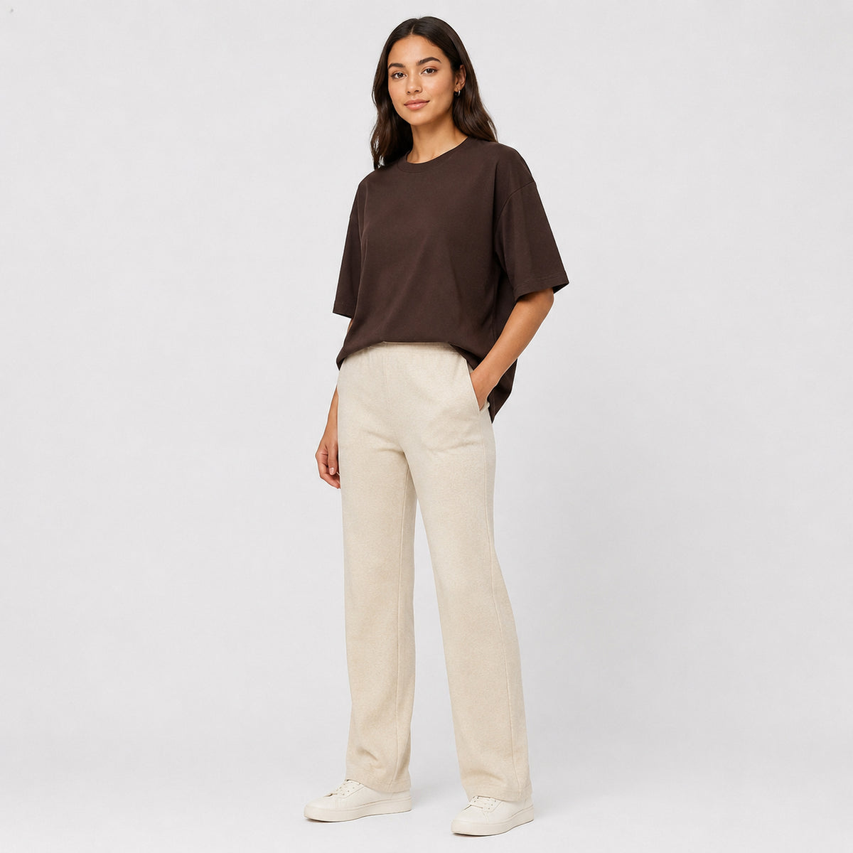 Basic Trousers - Taupe Grey