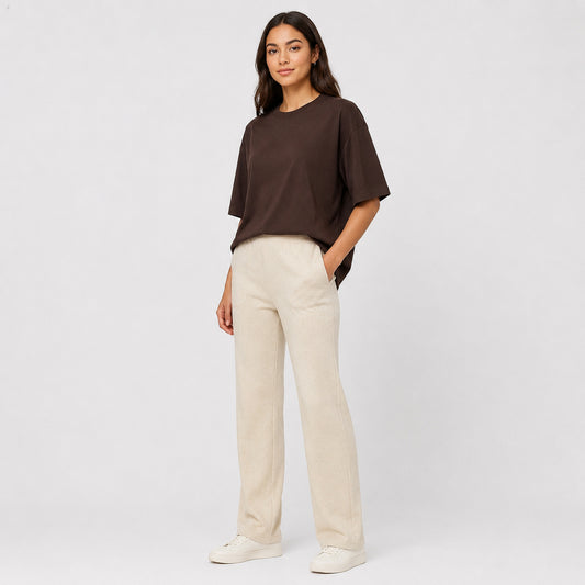 Basic Trousers - Taupe Grey